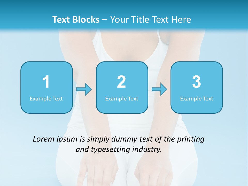 A Woman Sitting On The Ground With Her Feet Up PowerPoint Template