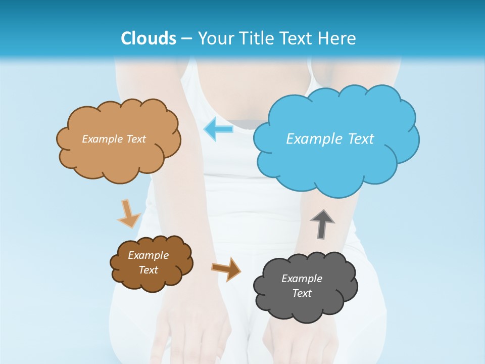 A Woman Sitting On The Ground With Her Feet Up PowerPoint Template