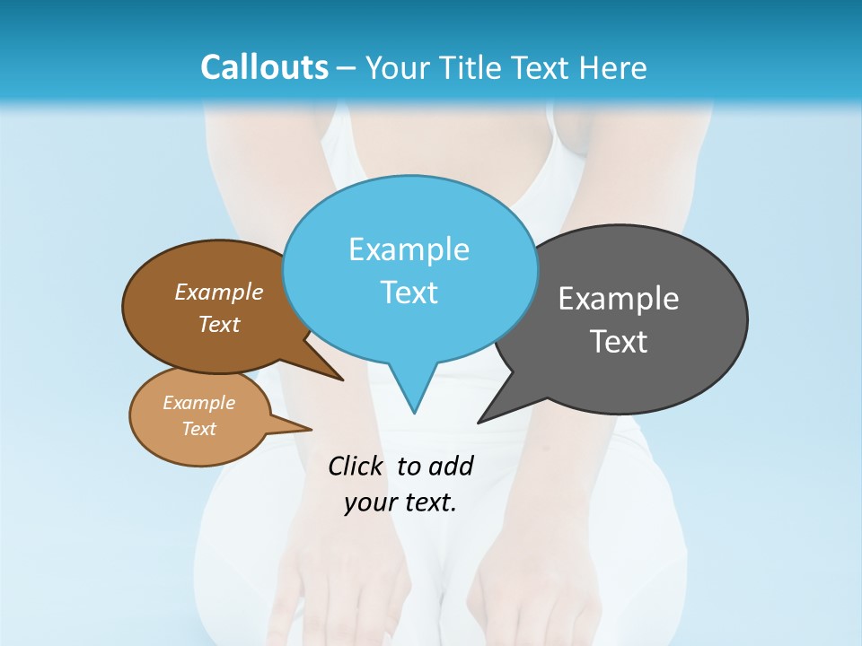 A Woman Sitting On The Ground With Her Feet Up PowerPoint Template