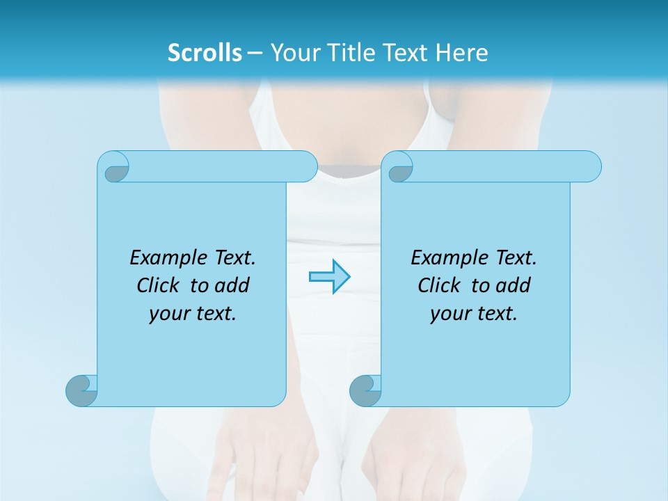 A Woman Sitting On The Ground With Her Feet Up PowerPoint Template