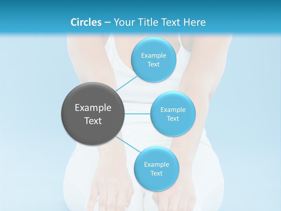 A Woman Sitting On The Ground With Her Feet Up PowerPoint Template