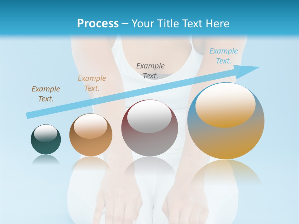 A Woman Sitting On The Ground With Her Feet Up PowerPoint Template