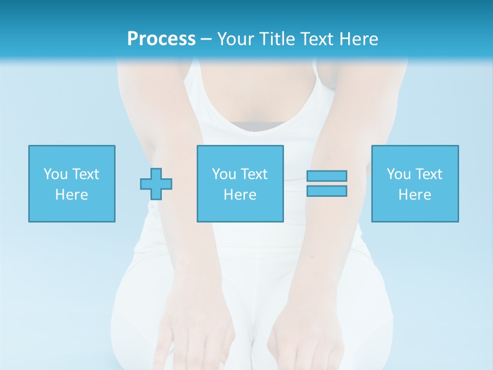 A Woman Sitting On The Ground With Her Feet Up PowerPoint Template