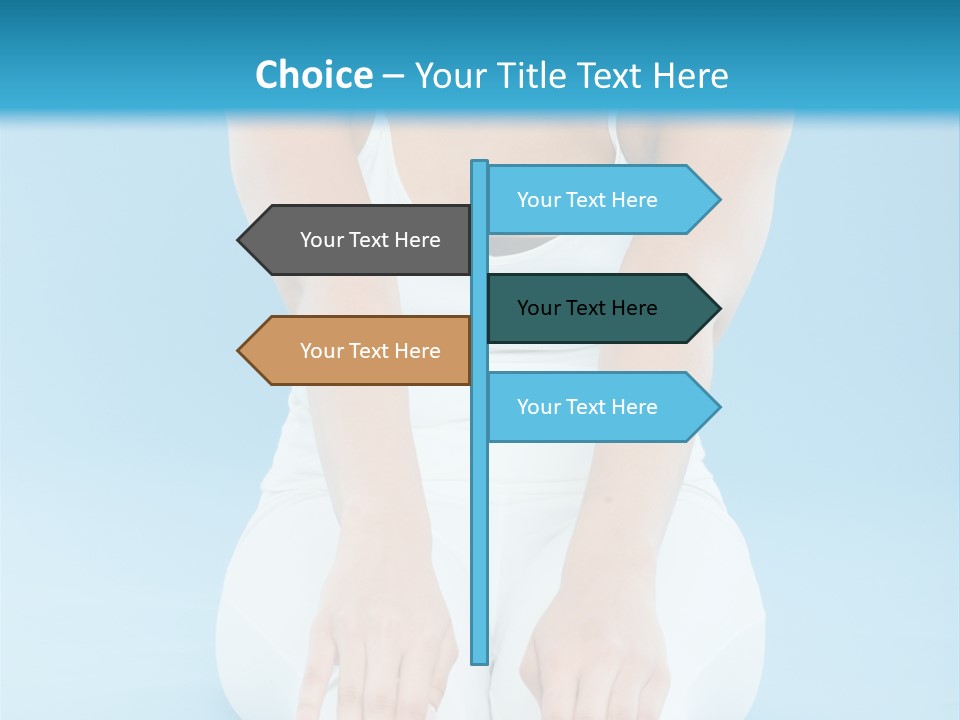 A Woman Sitting On The Ground With Her Feet Up PowerPoint Template