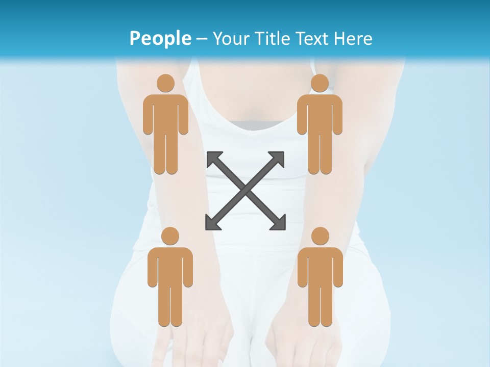 A Woman Sitting On The Ground With Her Feet Up PowerPoint Template