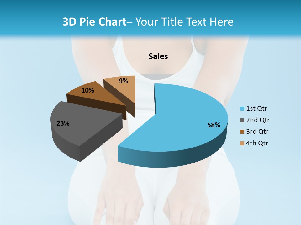 A Woman Sitting On The Ground With Her Feet Up PowerPoint Template
