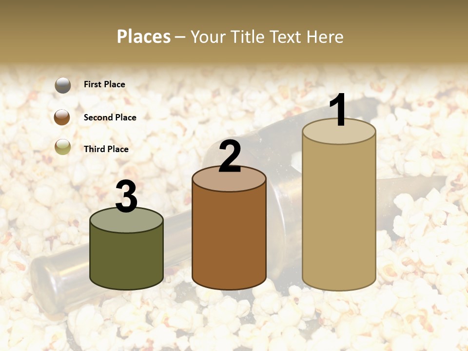A Popcorn Machine With A Scoop Full Of Popcorn PowerPoint Template