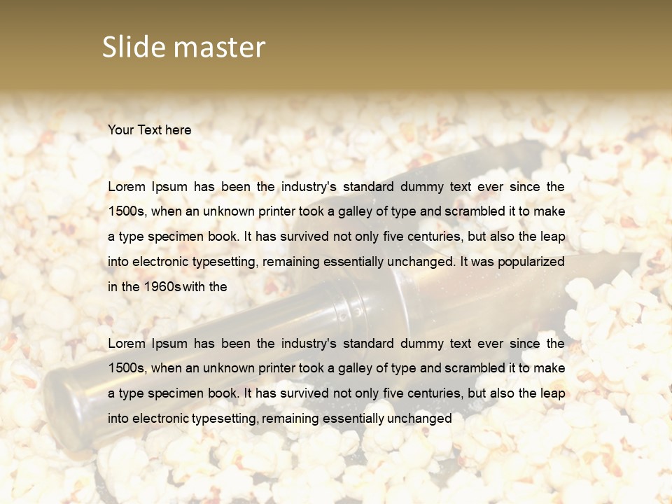 A Popcorn Machine With A Scoop Full Of Popcorn PowerPoint Template