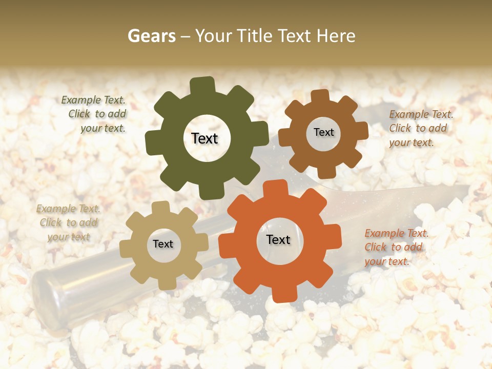 A Popcorn Machine With A Scoop Full Of Popcorn PowerPoint Template