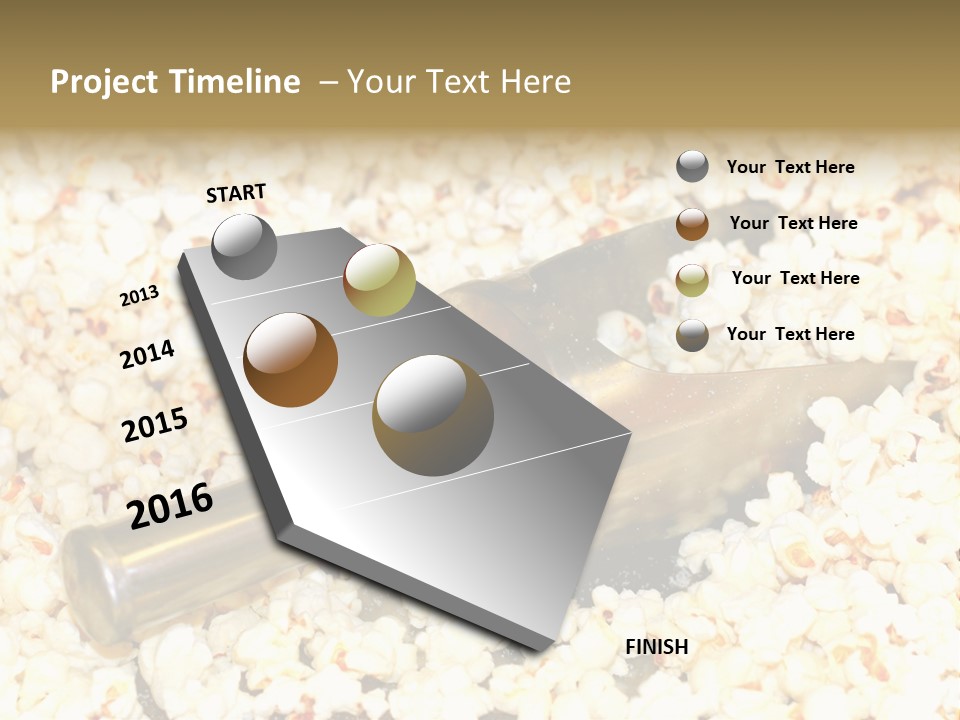 A Popcorn Machine With A Scoop Full Of Popcorn PowerPoint Template