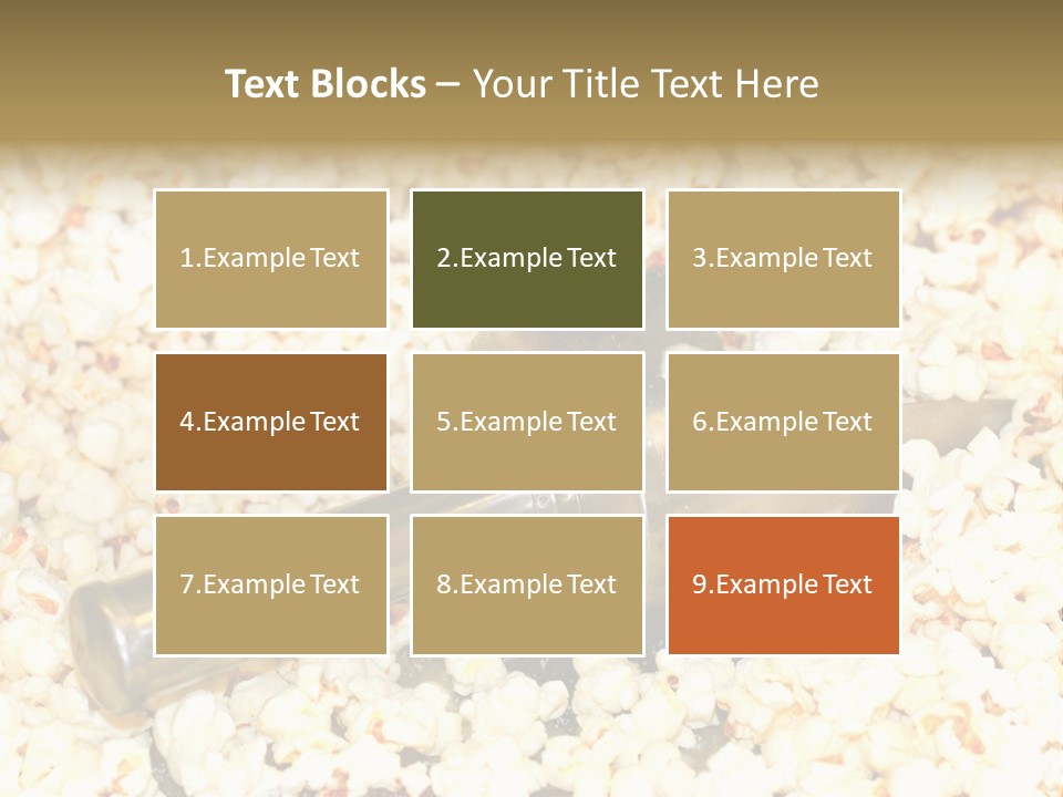 A Popcorn Machine With A Scoop Full Of Popcorn PowerPoint Template