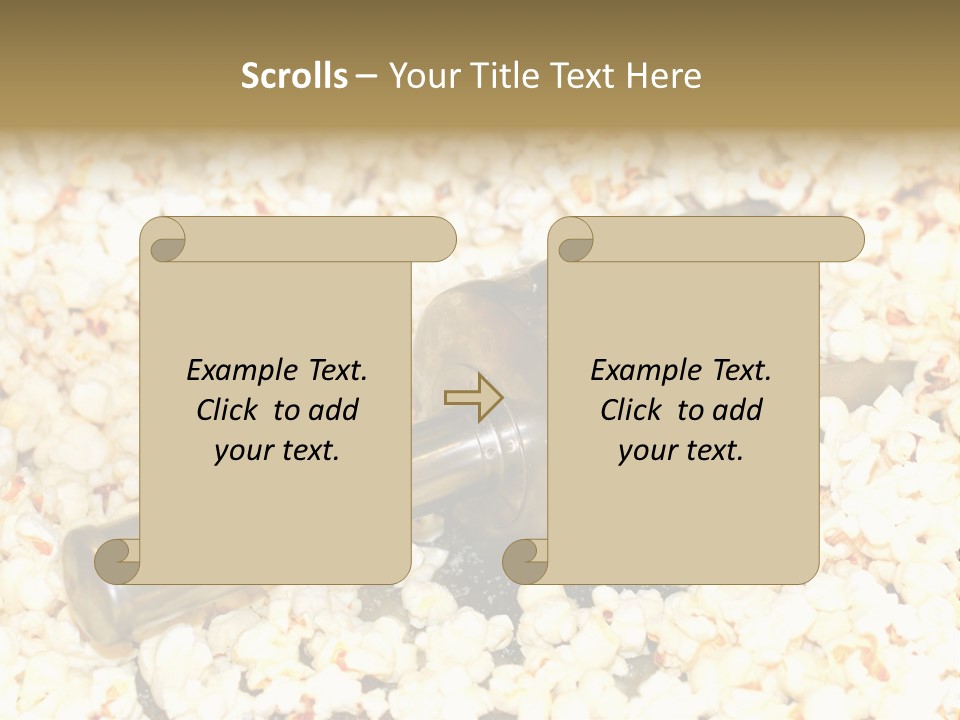 A Popcorn Machine With A Scoop Full Of Popcorn PowerPoint Template