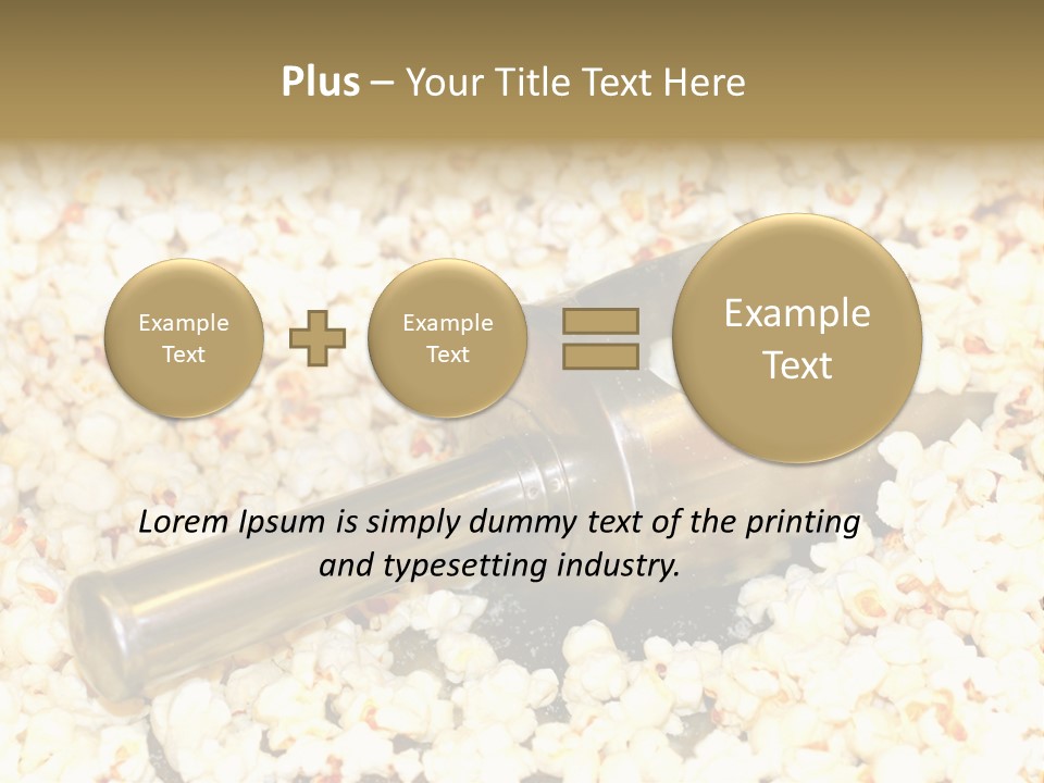 A Popcorn Machine With A Scoop Full Of Popcorn PowerPoint Template