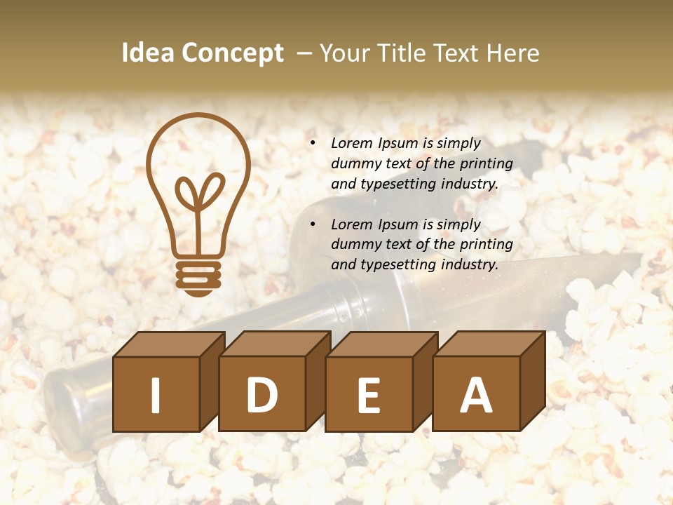 A Popcorn Machine With A Scoop Full Of Popcorn PowerPoint Template