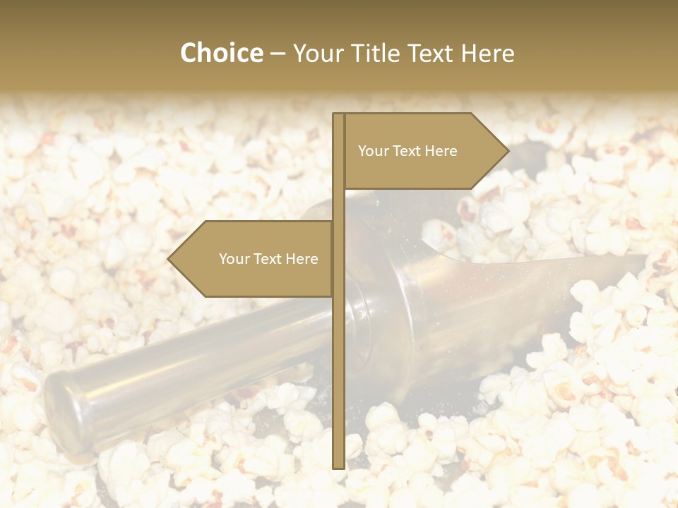 A Popcorn Machine With A Scoop Full Of Popcorn PowerPoint Template