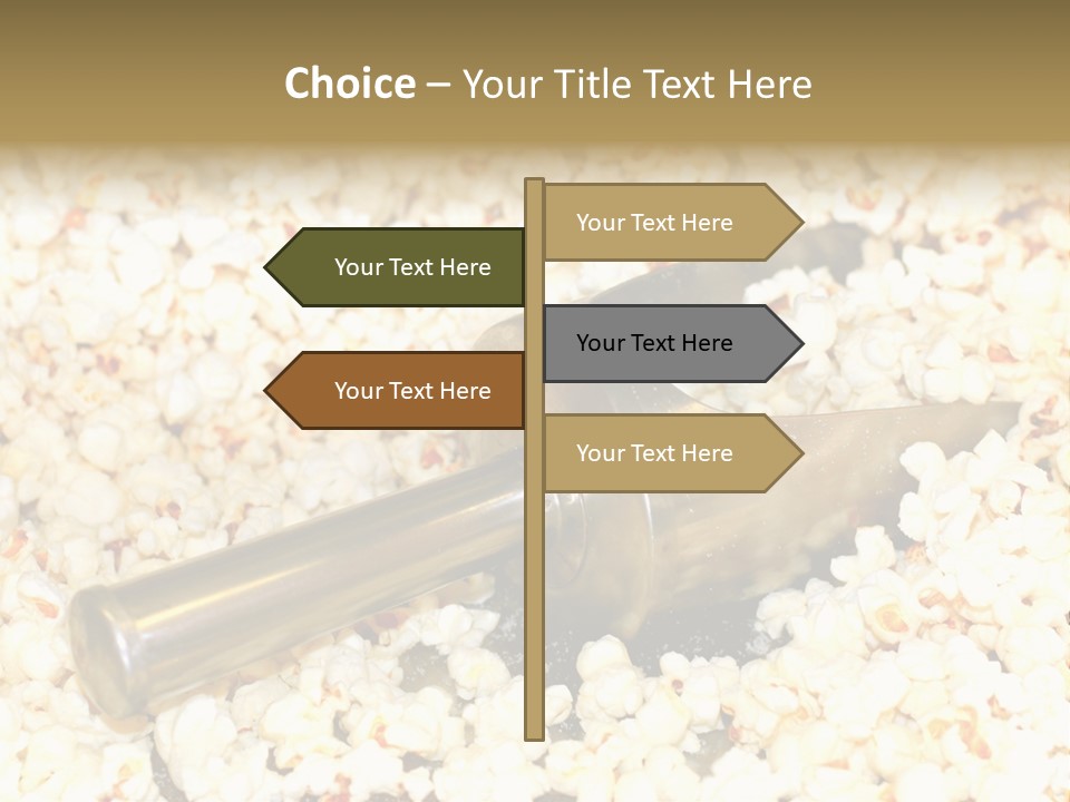 A Popcorn Machine With A Scoop Full Of Popcorn PowerPoint Template