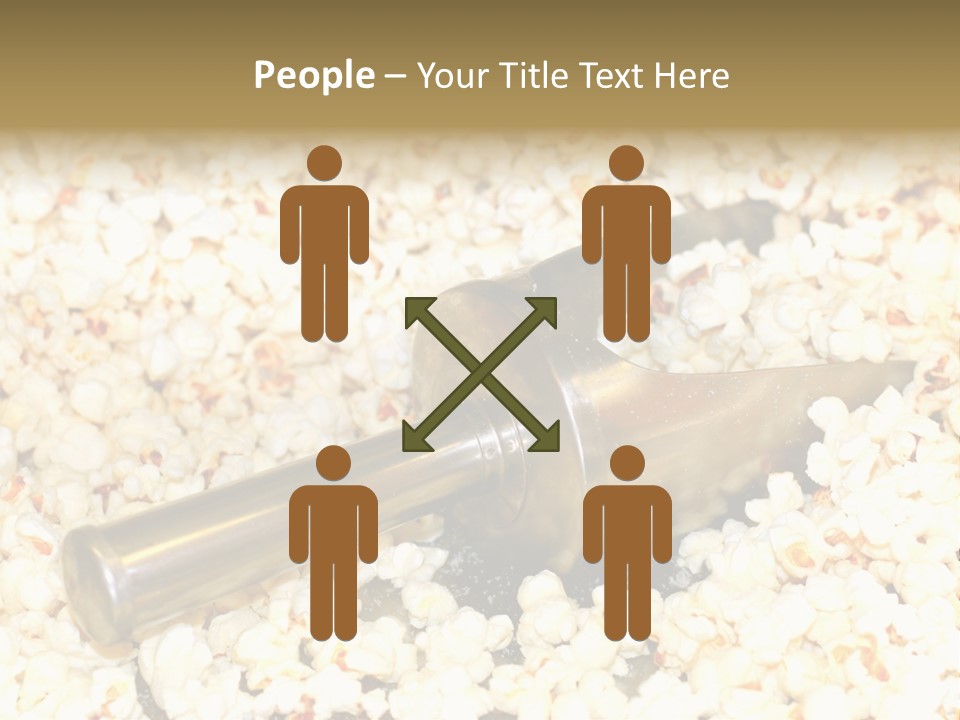 A Popcorn Machine With A Scoop Full Of Popcorn PowerPoint Template