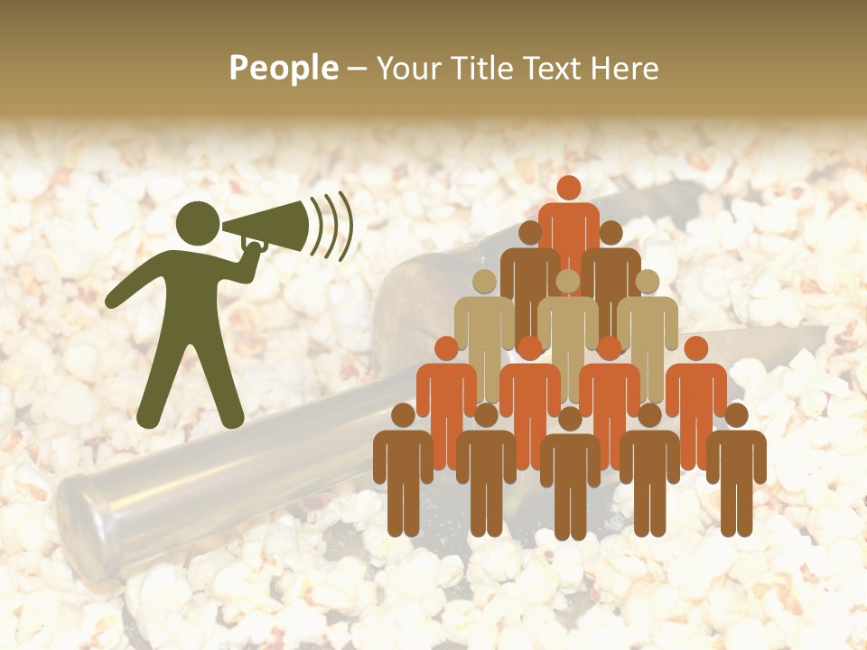 A Popcorn Machine With A Scoop Full Of Popcorn PowerPoint Template