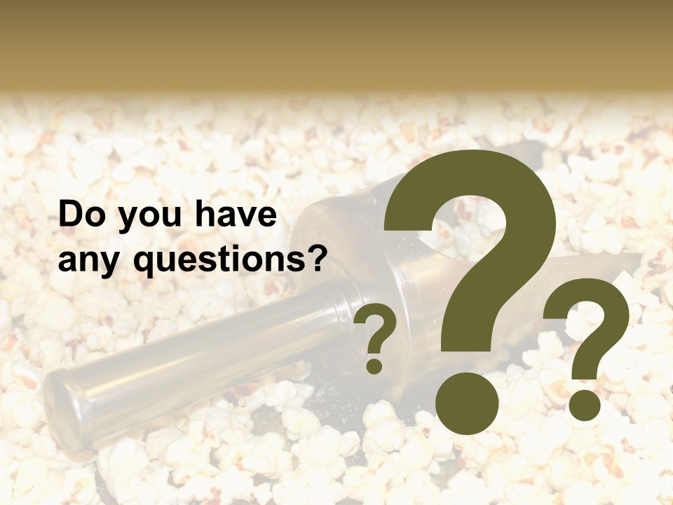 A Popcorn Machine With A Scoop Full Of Popcorn PowerPoint Template