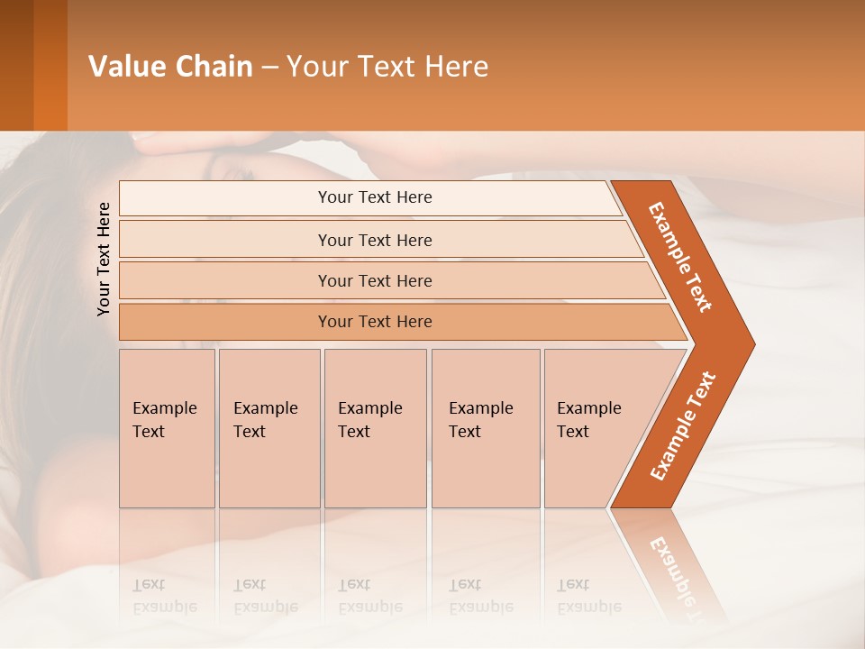 A Woman Laying In Bed With Her Eyes Closed PowerPoint Template