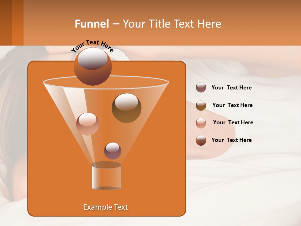 A Woman Laying In Bed With Her Eyes Closed PowerPoint Template