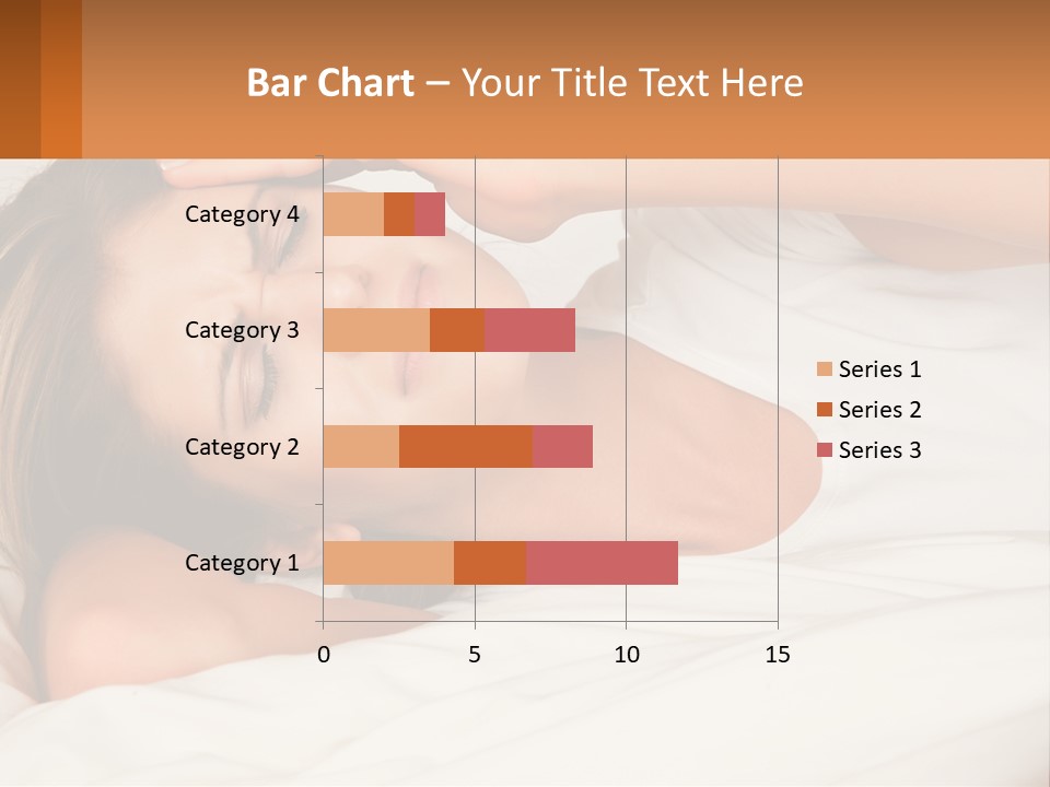 A Woman Laying In Bed With Her Eyes Closed PowerPoint Template