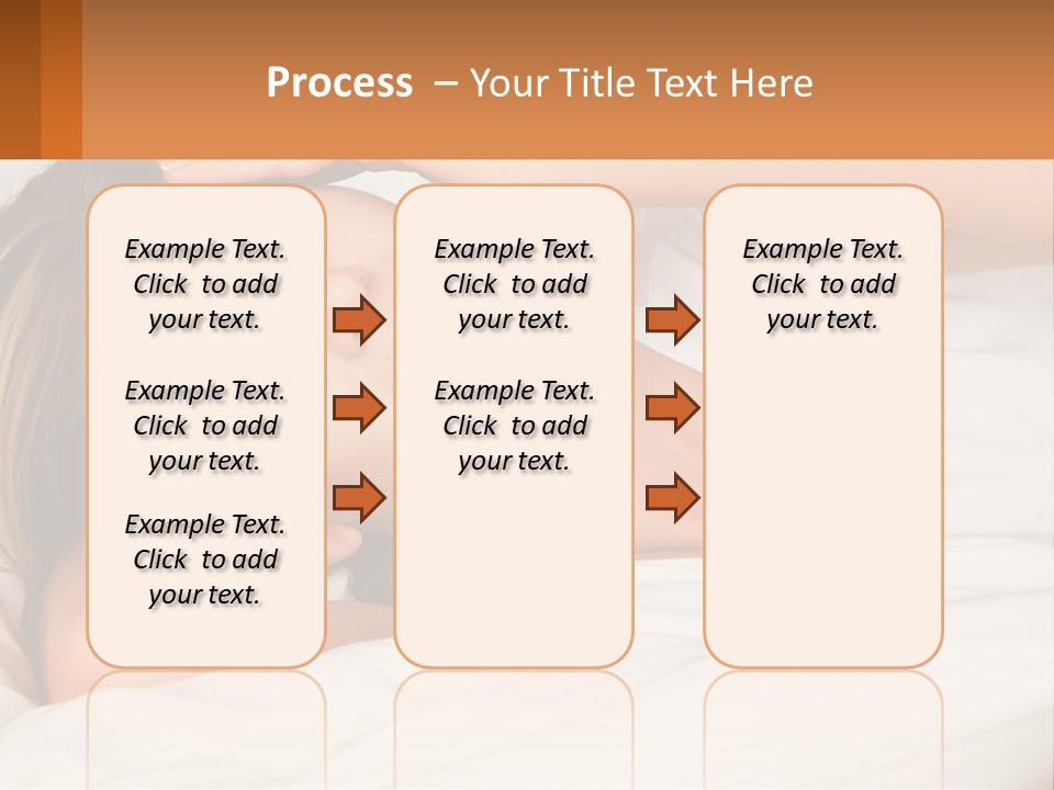 A Woman Laying In Bed With Her Eyes Closed PowerPoint Template