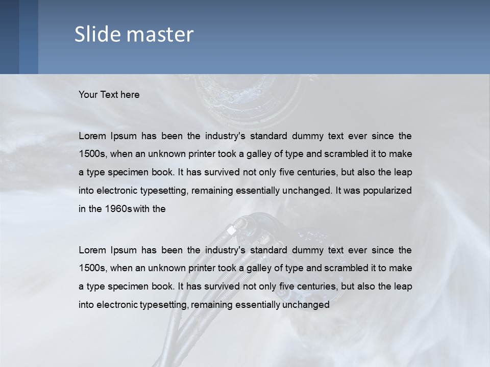 A Large Pipe Is Shown In This Powerpoint Presentation PowerPoint Template