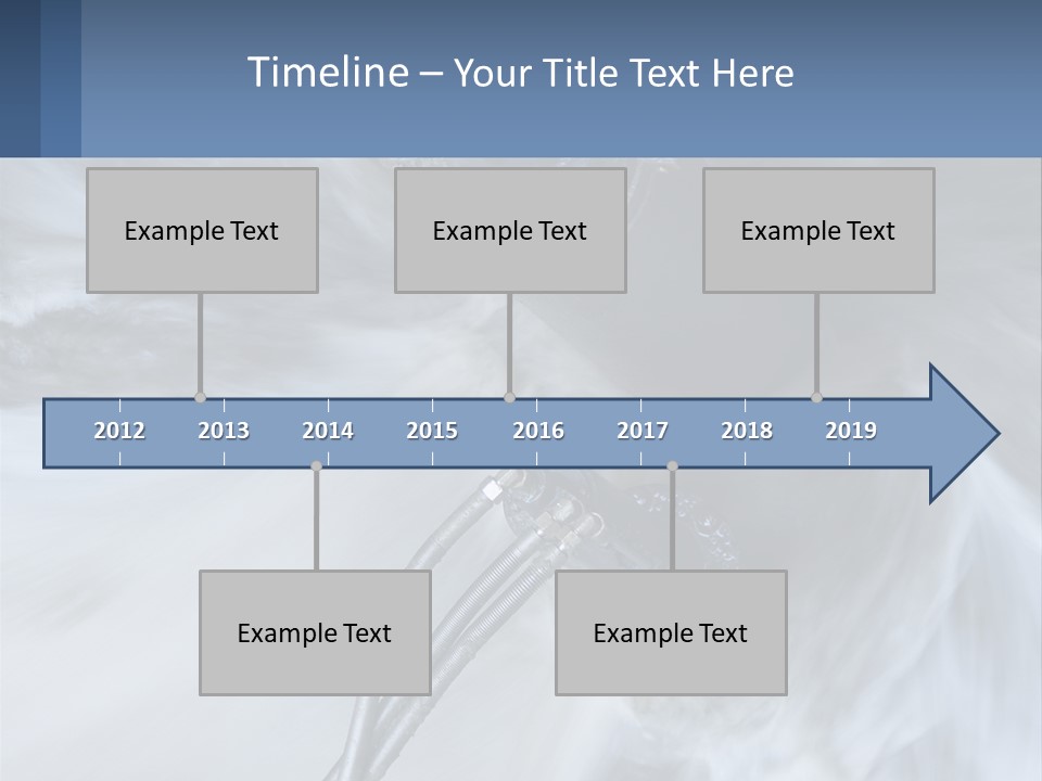 A Large Pipe Is Shown In This Powerpoint Presentation PowerPoint Template