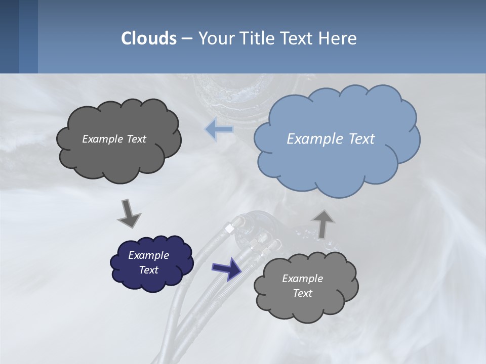 A Large Pipe Is Shown In This Powerpoint Presentation PowerPoint Template