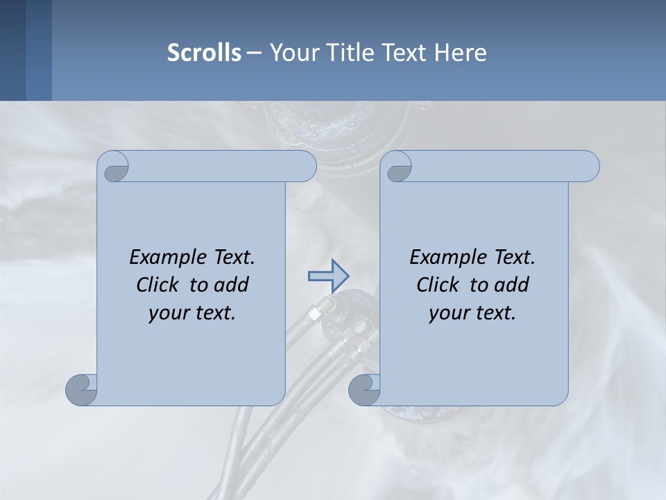 A Large Pipe Is Shown In This Powerpoint Presentation PowerPoint Template