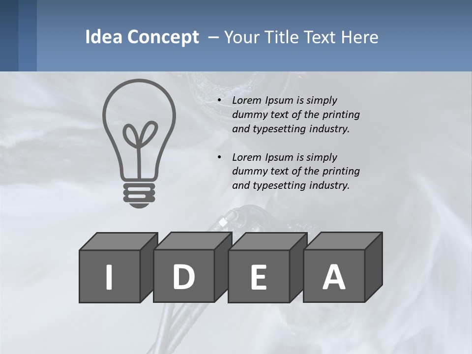 A Large Pipe Is Shown In This Powerpoint Presentation PowerPoint Template