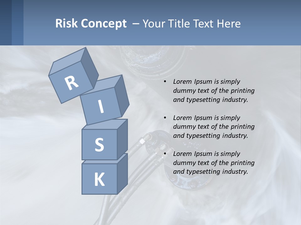 A Large Pipe Is Shown In This Powerpoint Presentation PowerPoint Template