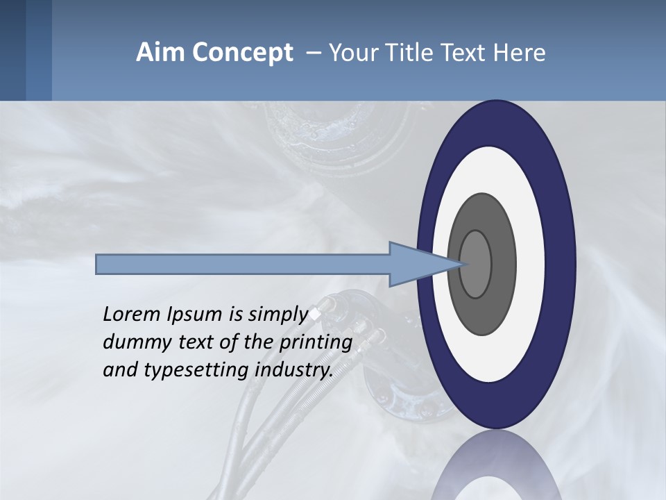 A Large Pipe Is Shown In This Powerpoint Presentation PowerPoint Template