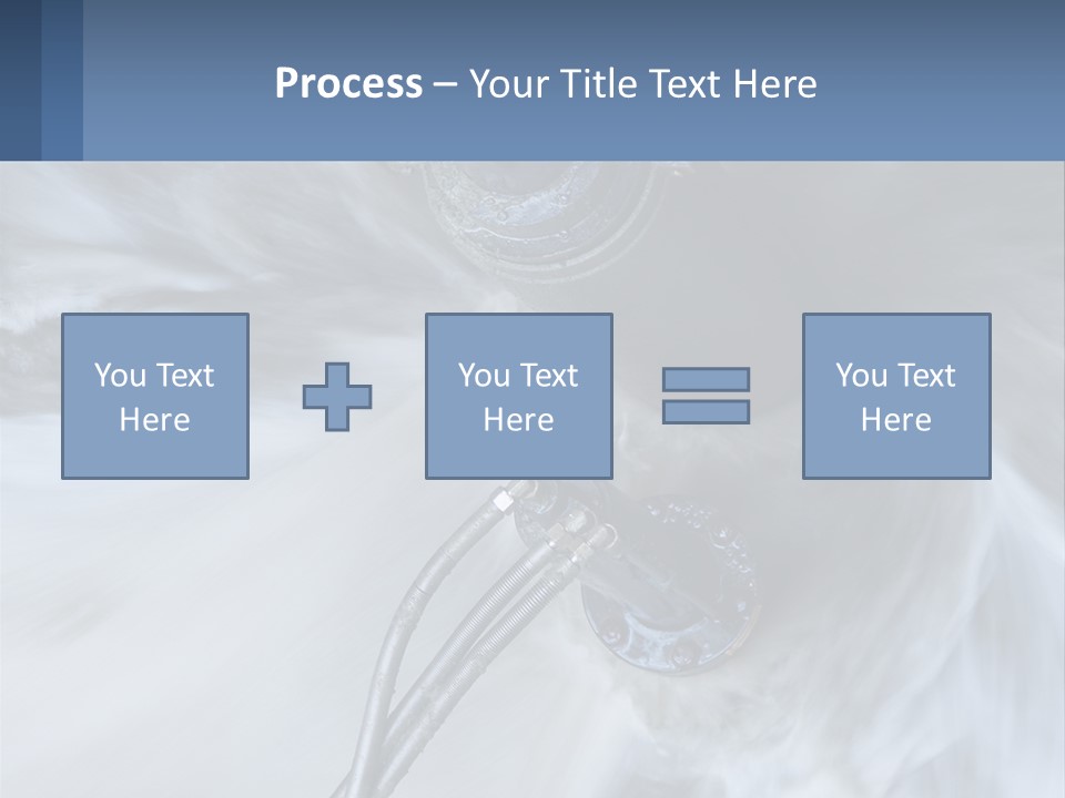 A Large Pipe Is Shown In This Powerpoint Presentation PowerPoint Template