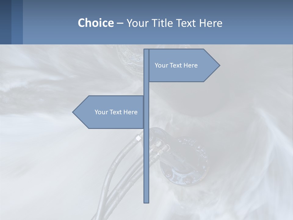 A Large Pipe Is Shown In This Powerpoint Presentation PowerPoint Template