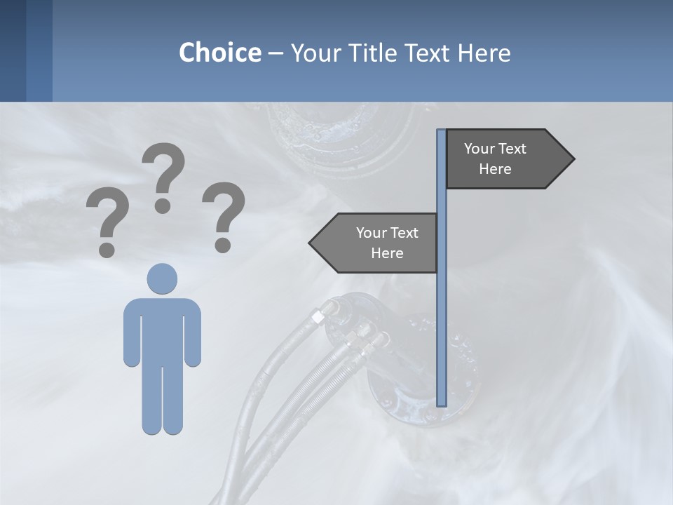 A Large Pipe Is Shown In This Powerpoint Presentation PowerPoint Template