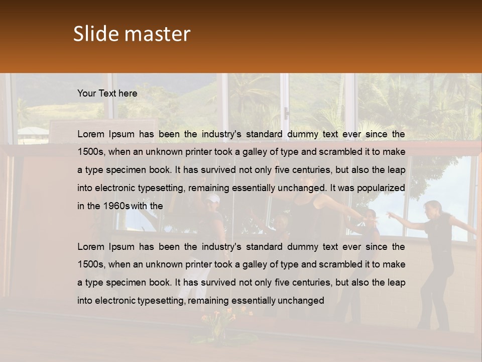 A Group Of People Standing In Front Of A Mirror PowerPoint Template