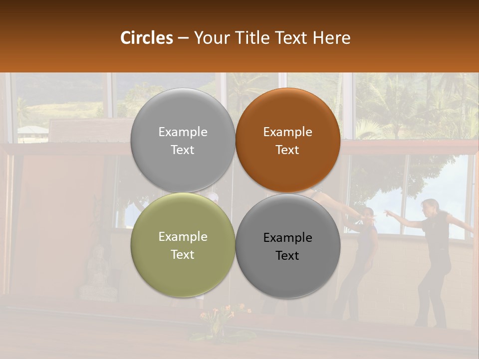A Group Of People Standing In Front Of A Mirror PowerPoint Template