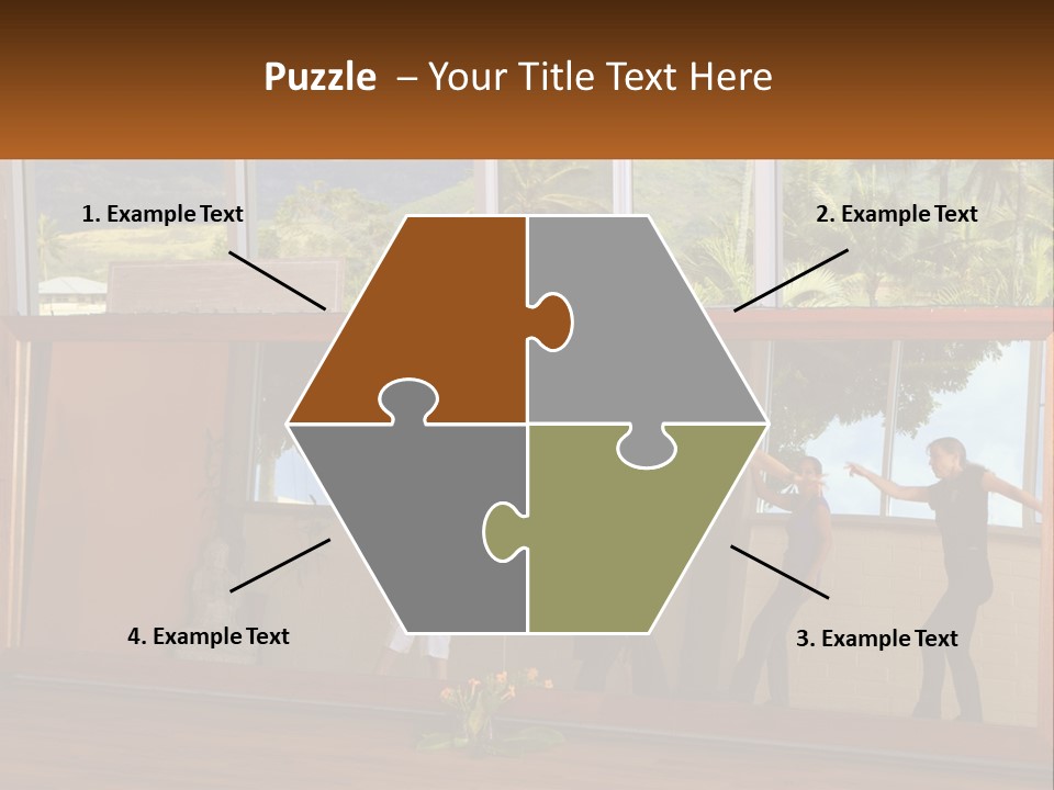 A Group Of People Standing In Front Of A Mirror PowerPoint Template