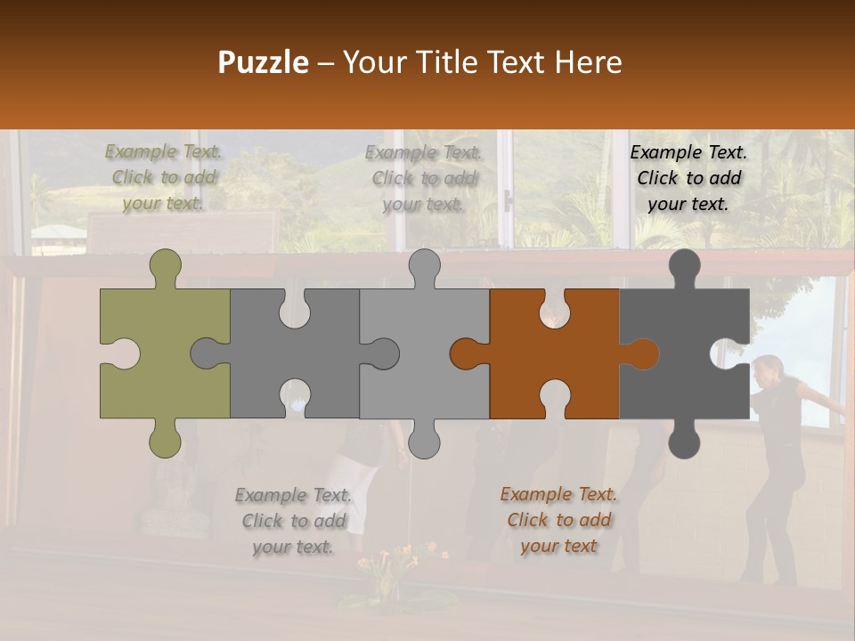 A Group Of People Standing In Front Of A Mirror PowerPoint Template