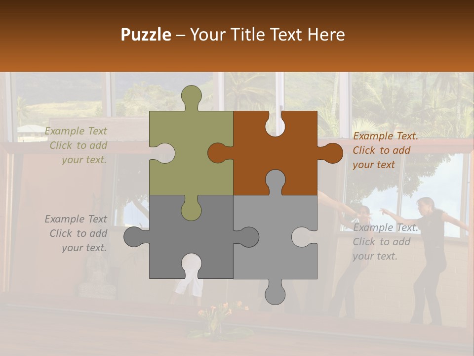 A Group Of People Standing In Front Of A Mirror PowerPoint Template