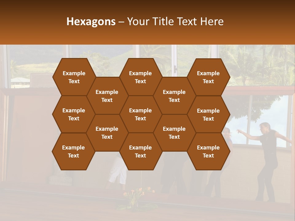 A Group Of People Standing In Front Of A Mirror PowerPoint Template