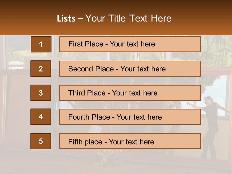A Group Of People Standing In Front Of A Mirror PowerPoint Template