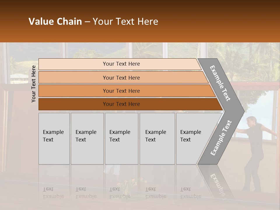 A Group Of People Standing In Front Of A Mirror PowerPoint Template