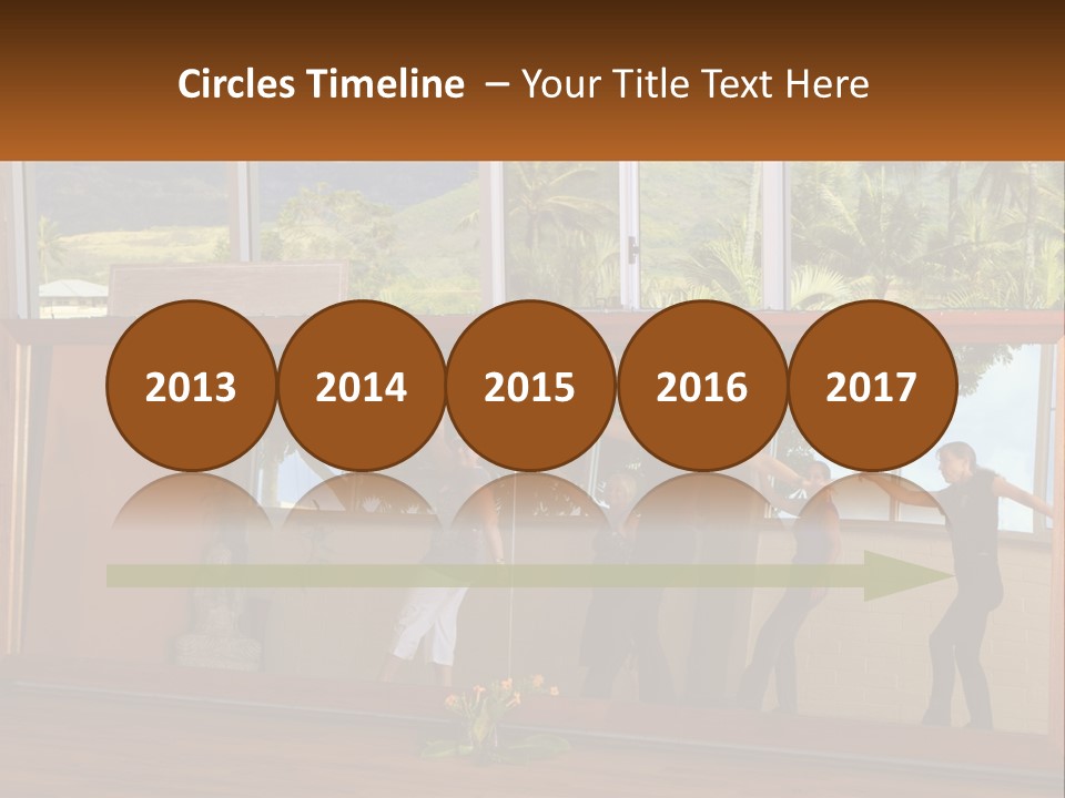 A Group Of People Standing In Front Of A Mirror PowerPoint Template