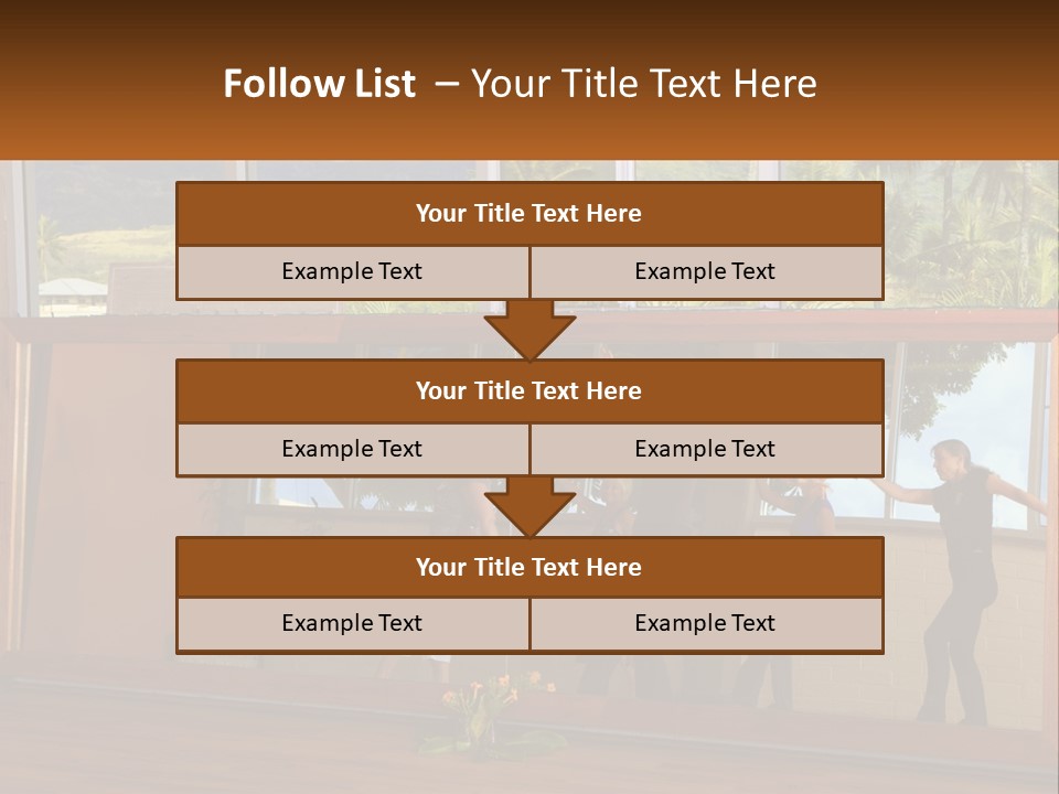 A Group Of People Standing In Front Of A Mirror PowerPoint Template