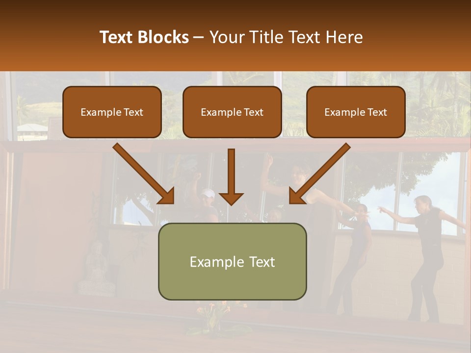 A Group Of People Standing In Front Of A Mirror PowerPoint Template