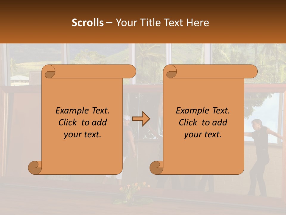 A Group Of People Standing In Front Of A Mirror PowerPoint Template
