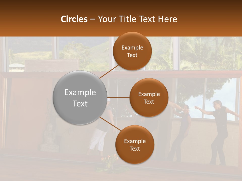 A Group Of People Standing In Front Of A Mirror PowerPoint Template